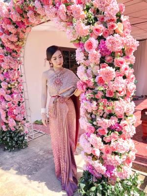 ชุดไทยเจ้าสาว ชุดไทยจักรพรรดิ์ เช่าที่แบมบี้ เวดดิ้ง ห้วยขวาง